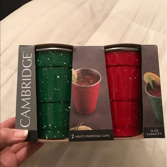 NEW CAMBRIDGE CHRISTMAS RED/GREEN BAR SET - Picture 7 of 7